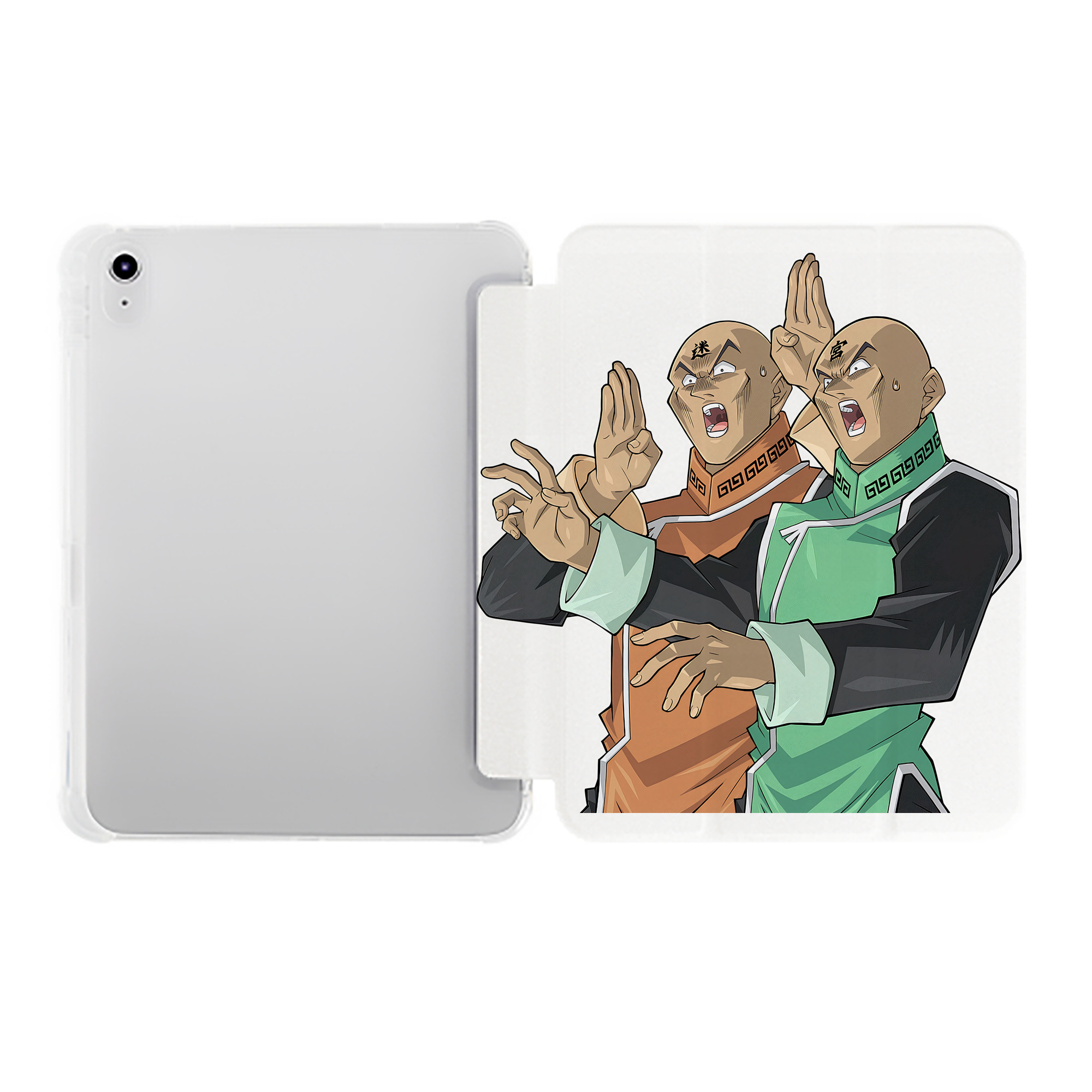 （画像用） 遊☆戯☆王 Yu-Gi-Oh! IPad ケース ペン収納付き 三つ折りスタンド PUレザー×シリコン 対応機種9.5/10.5/10.9インチ